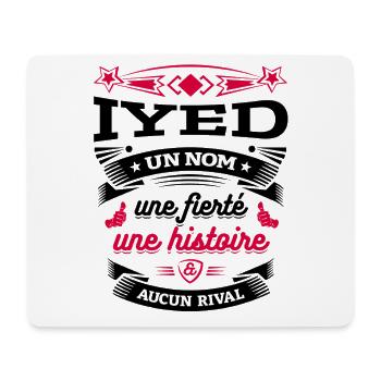 IYED UN NOM UNE FIERTÉ AUCUN RIVAL - Tapis de souris (format paysage) - blanc - Devant