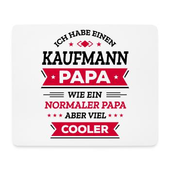 KAUFMANNPAPA COOLER ALS NORMALER PAPA VATERTAG - Mousepad (Querformat) - Weiß - Vorne