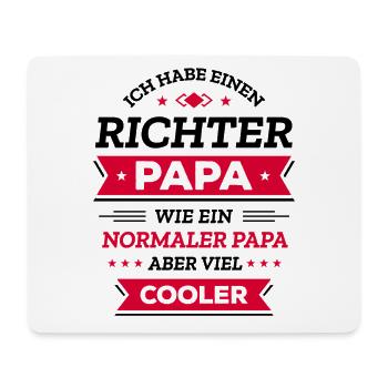 RICHTER PAPA COOL, GERECHT, STIL, JUSTIZ - Mousepad (Querformat) - Weiß - Vorne