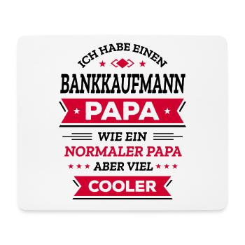 BANKKAUFMANNPAPA GEBURTSTAG WEIHNACHTEN VATERTAG - Mousepad (Querformat) - Weiß - Vorne