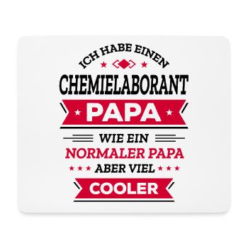 CHEMIELABORANT PAPA: COOL, VATERTAG, WEIHNACHTEN - Mousepad (Querformat) - Weiß - Vorne