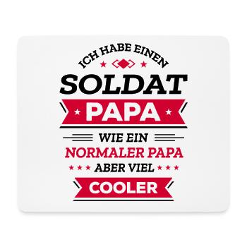 COOL SOLDATPAPA GEBURTSTAG WEIHNACHTEN VATERTAG - Mousepad (Querformat) - Weiß - Vorne