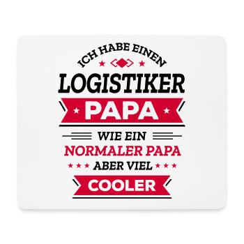 LOGISTIKER PAPA: GEBURTSTAG WEIHNACHTEN VATERTAG - Mousepad (Querformat) - Weiß - Vorne