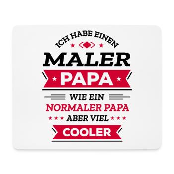 MALER PAPA: GEBURTSTAG WEIHNACHTEN VATERTAG - Mousepad (Querformat) - Weiß - Vorne