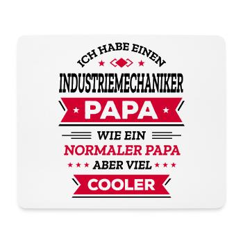INDUSTRIEMECHANIKER PAPA - COOLER, VATERTAG - Mousepad (Querformat) - Weiß - Vorne