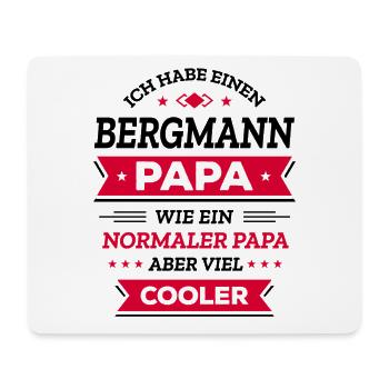 BERGMANN PAPA - COOLER ALS NORMAL, VATERTAG, HELD - Mousepad (Querformat) - Weiß - Vorne