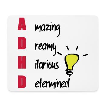 ADHD - Mouse Pad (horizontal) - white - Front
