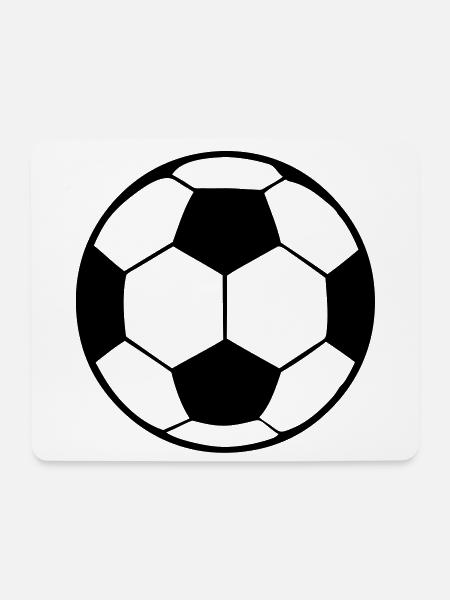 fussball - Mousepad (Querformat) - Weiß