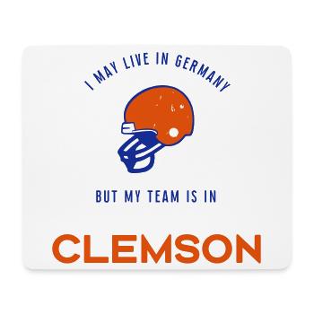 Clemson - Mousepad (Querformat) - Weiß - Vorne