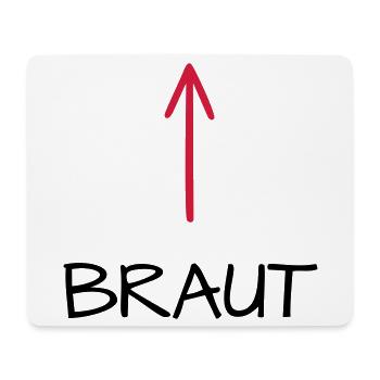 Braut Junggesellenabschied Junggesellin Pfeil - Mousepad (Querformat) - Weiß - Vorne