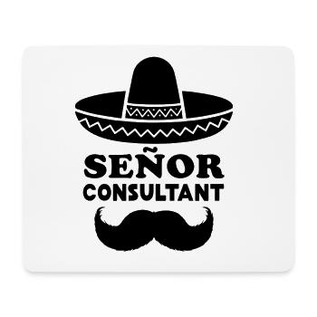 Señor Consultant (Senior Consultant) für Berater - Mousepad (Querformat) - Weiß - Vorne