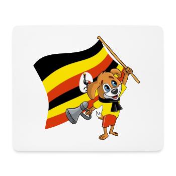 Uganda Fan Dog - Mouse Pad (horizontal) - white - Front