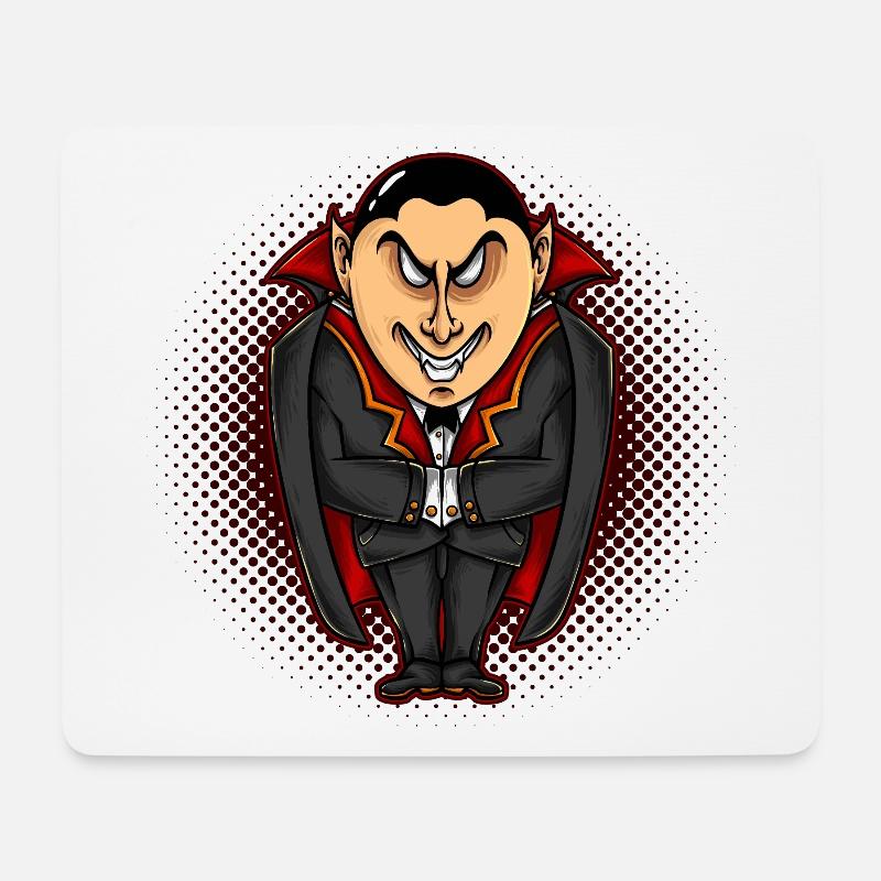 Vampir - Mousepad (Querformat) - Weiß