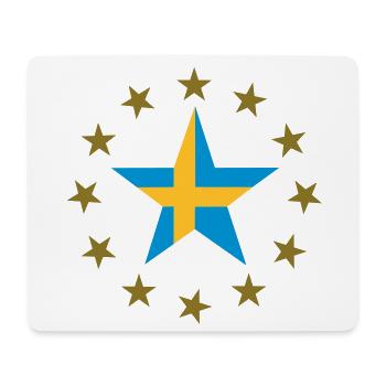 Sweden & Stars - Mouse Pad (horizontal) - white - Front