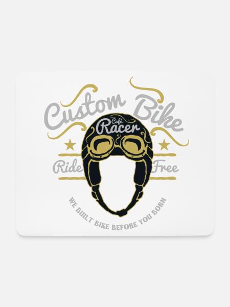 Motorrad, Biker, Schrauber - Mousepad (Querformat) - Weiß