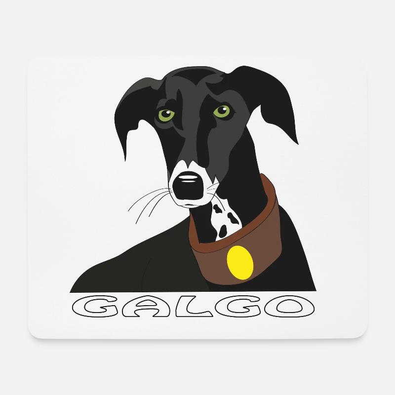 Galgo - Mousepad (Querformat) - Weiß