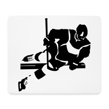 hockey_1 - Tapis de souris (format paysage) - blanc - Devant