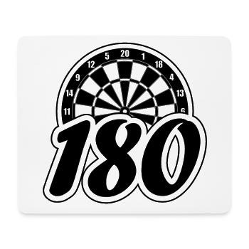 Dartboard 180 Darts Dart Darts Darts Player - Mouse Pad (horizontal) - white - Front