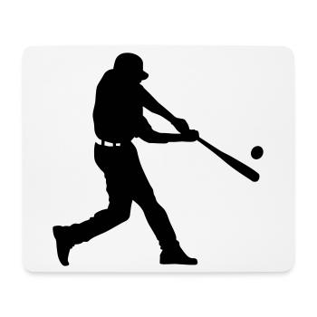Baseball - Mousepad (Querformat) - Weiß - Vorne