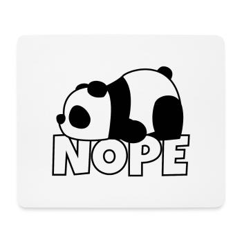 Panda Nope Lazy Lazy Fourrure Paresseux Cadeau Drôle - Tapis de souris (format paysage) - blanc - Devant