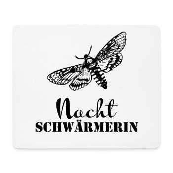 The NIGHT ENTHUSIAST - Mouse Pad (horizontal) - white - Front