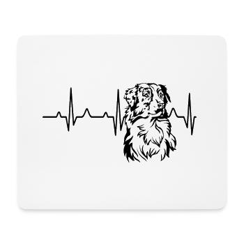 Australischer Schäferhund - Mousepad (Querformat) - Weiß - Vorne
