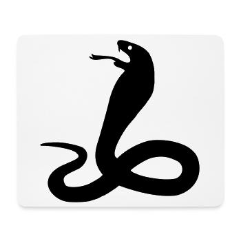 serpent - Tapis de souris (format paysage) - blanc - Devant