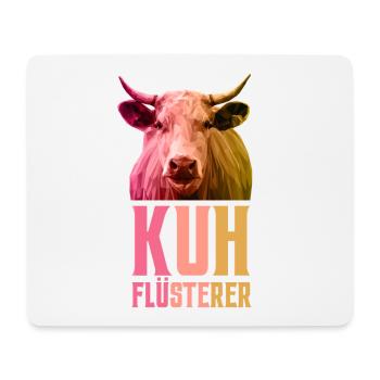 Kuhflüsterer Kuh Bauer Landwirt Farmer Geschenk - Mousepad (Querformat) - Weiß - Vorne