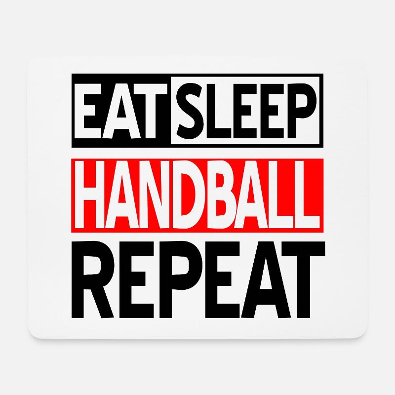 Handball - Mousepad (Querformat) - Weiß