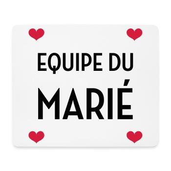 Equipe du Marié / Mariage / EVJF / EVG / Amour - Tapis de souris (format paysage) - blanc - Devant