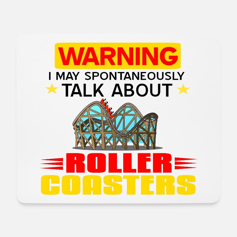 roller coaster - Mouse Pad (horizontal) - white