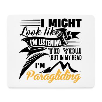 Paragliding - Mouse Pad (horizontal) - white - Front