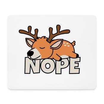 Faules Rentier - Mousepad (Querformat) - Weiß - Vorne