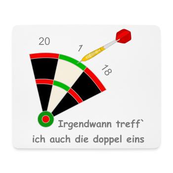 darts sport - Mousepad (Querformat) - Weiß - Vorne