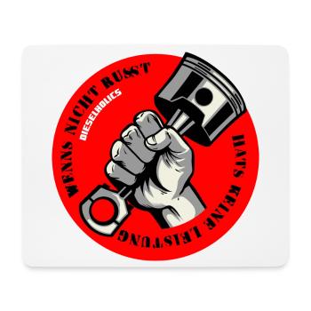 Dieselholics Wenns nicht rußt hats keine Leistung - Mousepad (Querformat) - Weiß - Vorne