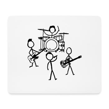 Tape. Music. Outline. - Mouse Pad (horizontal) - white - Front