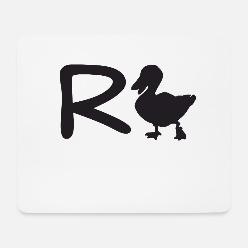 Rente. R-Ente. - Mousepad (Querformat) - Weiß