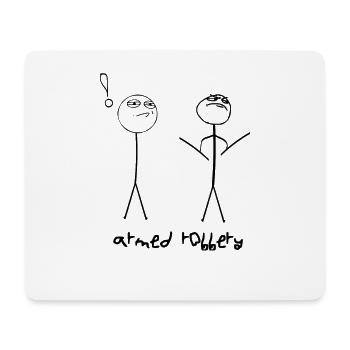 Armed robbery - Mousepad (Querformat) - Weiß - Vorne