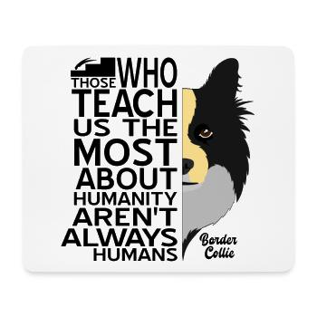Border Collie - Mouse Pad (horizontal) - white - Front