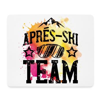 apres ski team ski lunettes - Tapis de souris (format paysage) - blanc - Devant
