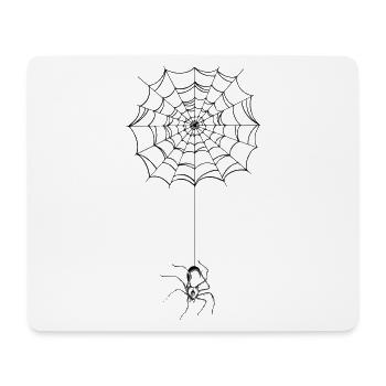 Spinne - Spinnennetz - Spider - Mousepad (Querformat) - Weiß - Vorne