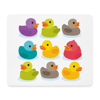 Allez, canard! Canard, allez canard! - Tapis de souris (format paysage) - blanc - Devant