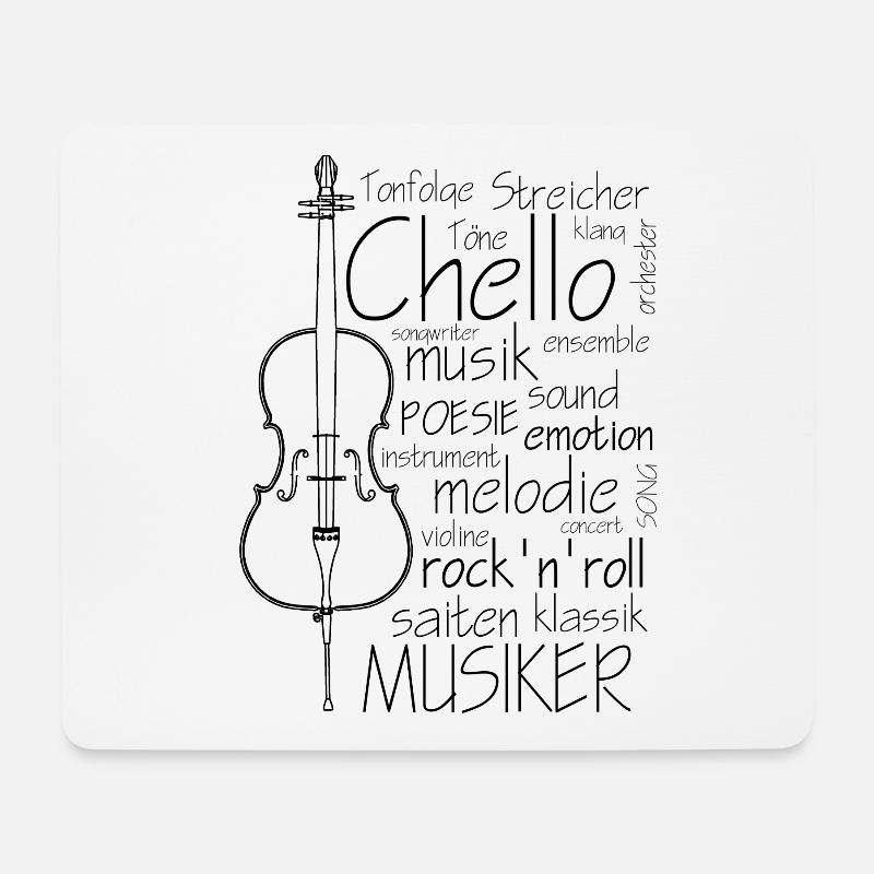 cello - Mouse Pad (horizontal) - white