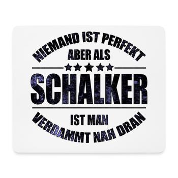 Schalker Fan Design Geschenkidee - Mousepad (Querformat) - Weiß - Vorne
