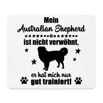 Australian Shepherd - Statement - Mousepad (Querformat) - Weiß - Vorne