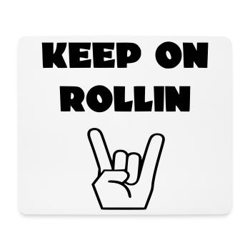 Always keep rolling with your wheelchair # - Mouse Pad (horizontal) - white - Front