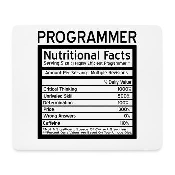 Programmierer - Mousepad (Querformat) - Weiß - Vorne