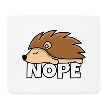 Nope porc-épic - Tapis de souris (format paysage) - blanc - Devant