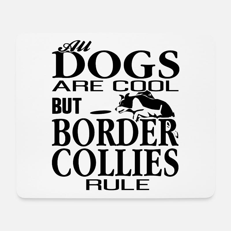Border Collie - Mouse Pad (horizontal) - white