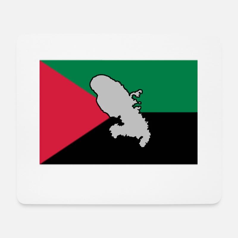 MADA FLAG - KARTE 1 - Mousepad (Querformat) - Weiß